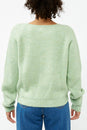 Pastel Green Hairy Rib Kanu Sweater