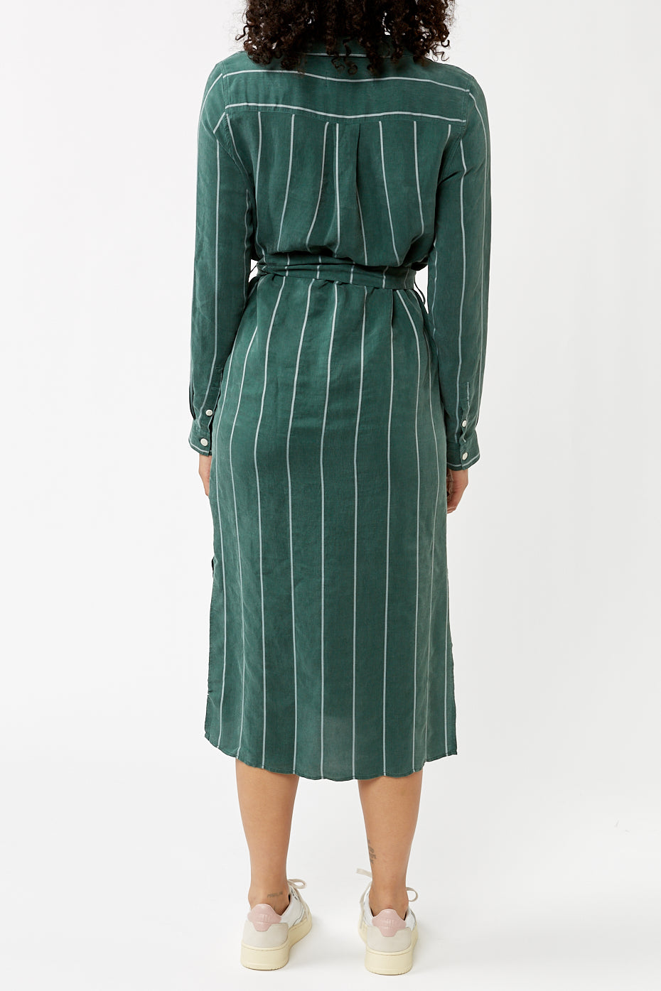 Forest Stripe Maggy Loose Shirt Dress