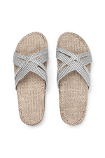 White Stripe Sandals