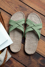 Shangies Green Leaves Sandals
