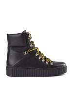 Black Agda Leather Boot