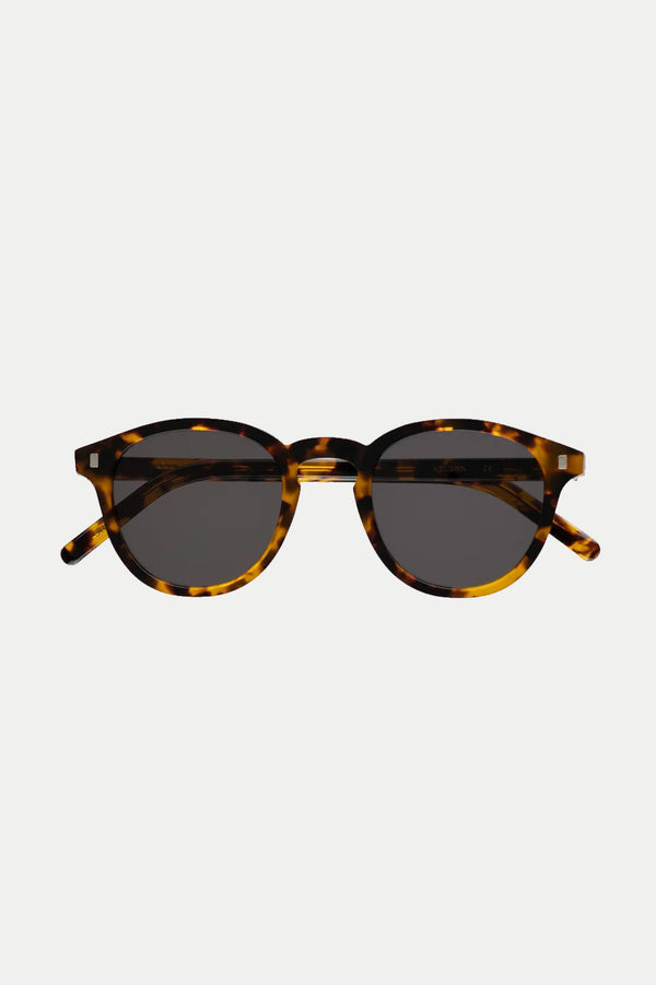 Nelson Havana Sunglasses - Grey Solid Lens