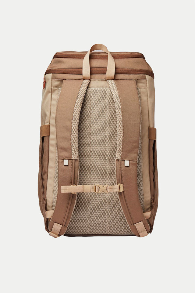 Brown With Beige Webbing Sune Backpack