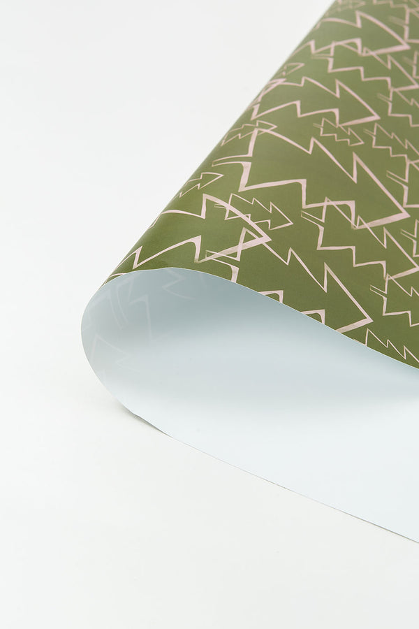 Olive and Lilac Christmas Gift Wrap