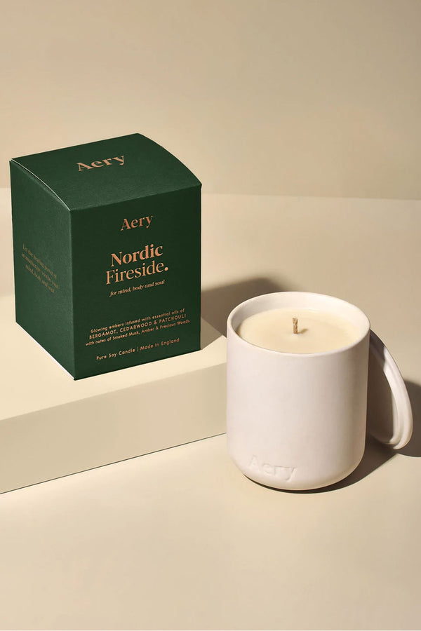 Smoked Nordic Fireside Scented Candle