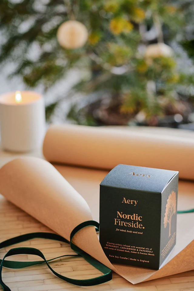 Smoked Nordic Fireside Scented Candle