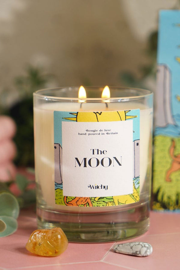 The Moon Tarot Candle For Anxiety & Fear