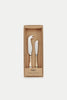 Brushed Gold Osko Cheese and Butter Knife Set