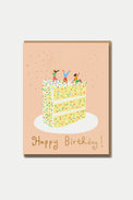 1973 Confetti Cake Card 