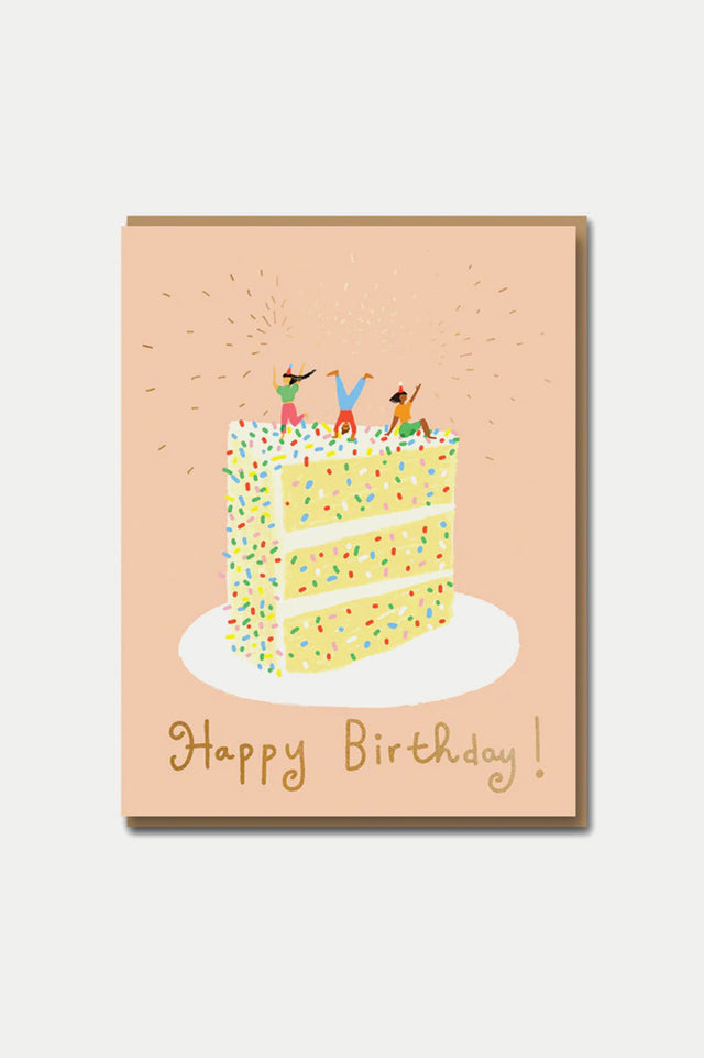 1973 Confetti Cake Card 