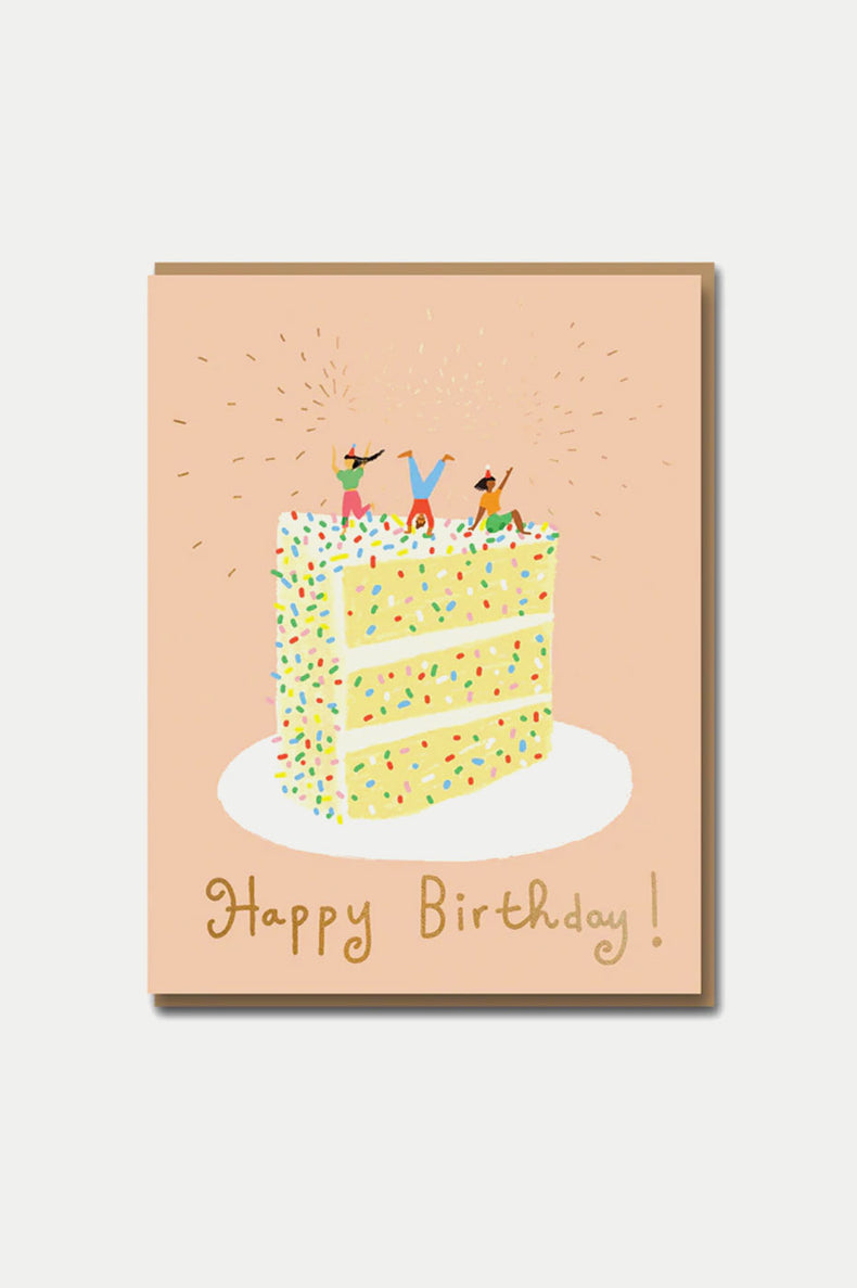 1973 Confetti Cake Card 