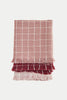 Dusty Rose Checked Kitchen Towels