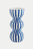 White Blue Paper Pulp Vase