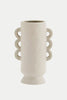 Off White Stoneware Vase
