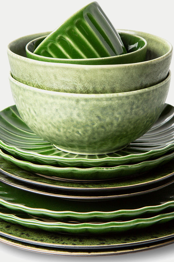 Green The Emeralds Ceramic Dinner Plate