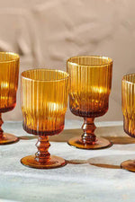 Amber Fali Wine Glass