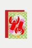 Valentines Lobster Card - Gold Foiled