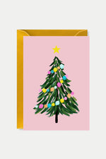 Christmas Tree Gold Foiled Card