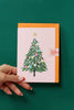 Christmas Tree Gold Foiled Card