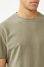 Dusty Olive Eco Loopback Alois T-Shirt