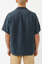 Navy Linen Shirt