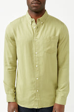 Light Dusty Green Larch Tencel Shirt
