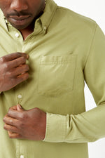 Light Dusty Green Larch Tencel Shirt
