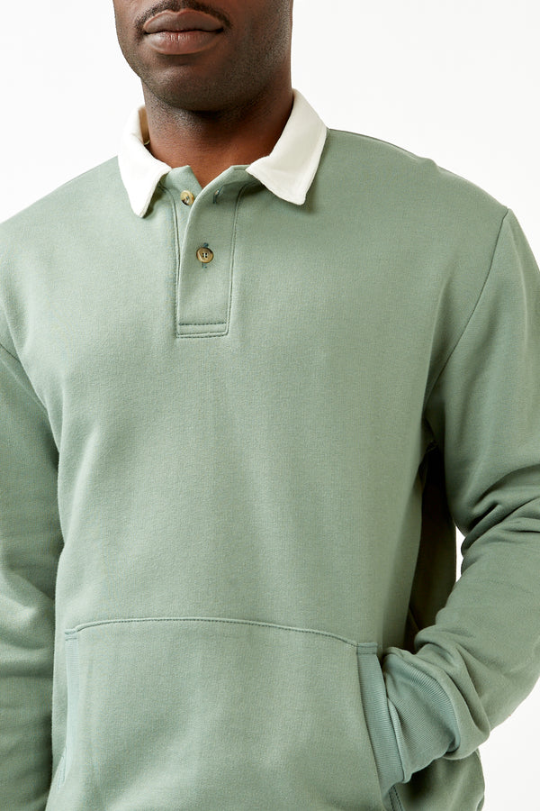 Soft Green Polo Sweater