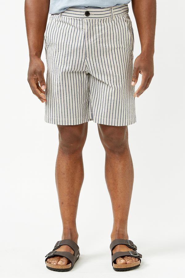 Insignia Blue Stripes Comfort Vigo Seer Shorts
