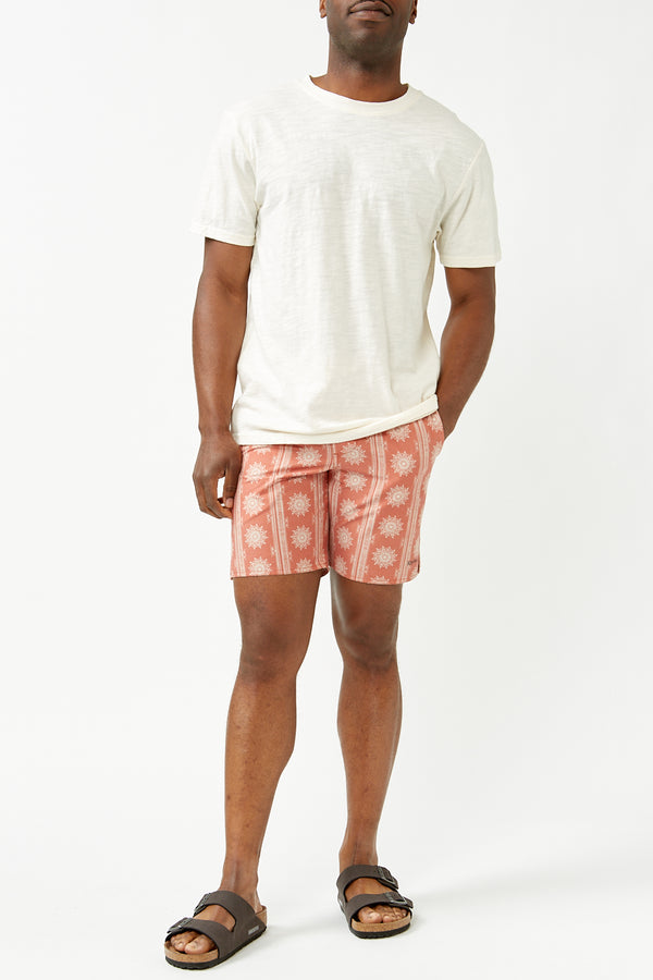 Auburn Sun Stripe Beach Shorts
