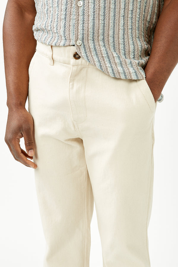 Natural Essential Twill Pants