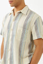 Natural Beachside Stripe Short Sleeve Shirt