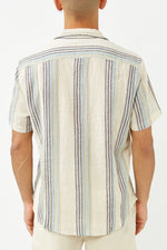 Natural Beachside Stripe Short Sleeve Shirt