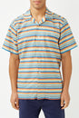Stripes Blue Short Sleeve Shirt