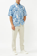 Blue Sea Shell Taro NJ Shirt AOP