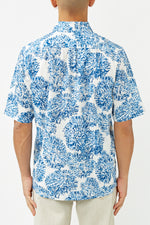 Blue Sea Shell Taro NJ Shirt AOP