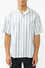 White Blue Stripe Donegal Shirt