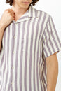 Multi Lavanda Stripe Short Sleeve Shirt