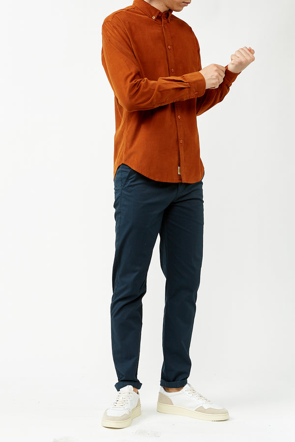 Clay Red Microcorduroy Ant Shirt