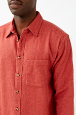 Red Recycled Flannel Shirt