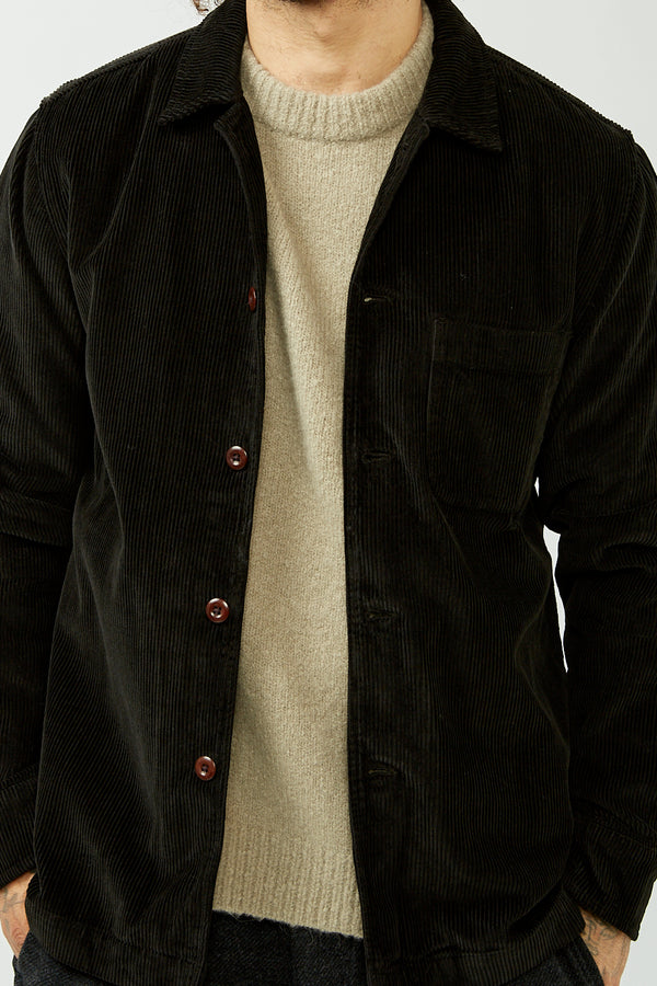 Black Pocket Cord Jacket