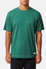 Pine Green Contrast Stitch Pocket T-Shirt