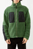 Sage Green Sherpa Zip Fleece Jacket
