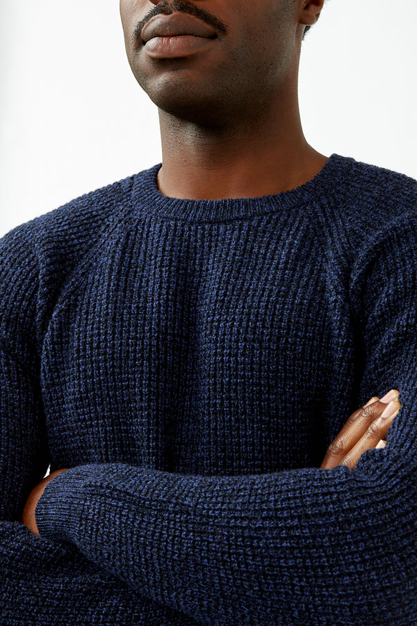 Navy Anteros Knitted Sweater