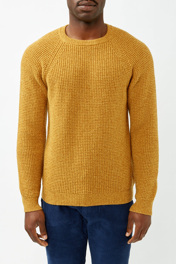 Mustard Anteros Knitted Sweater