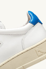 White PBlue Medalist Leather Sneakers Mens