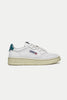 White Petrol Medalist Leather Sneakers Mens