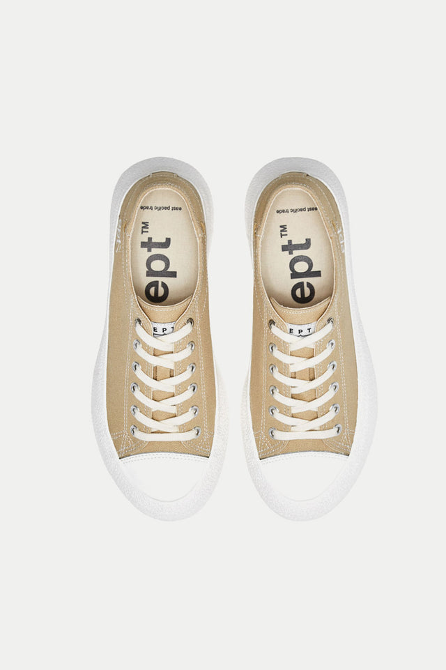 Beige Dive Canvas Trainer Womens