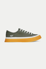 Olive White Gum Dive Layer Trainer Womens