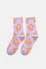 Lilac Flower Socks